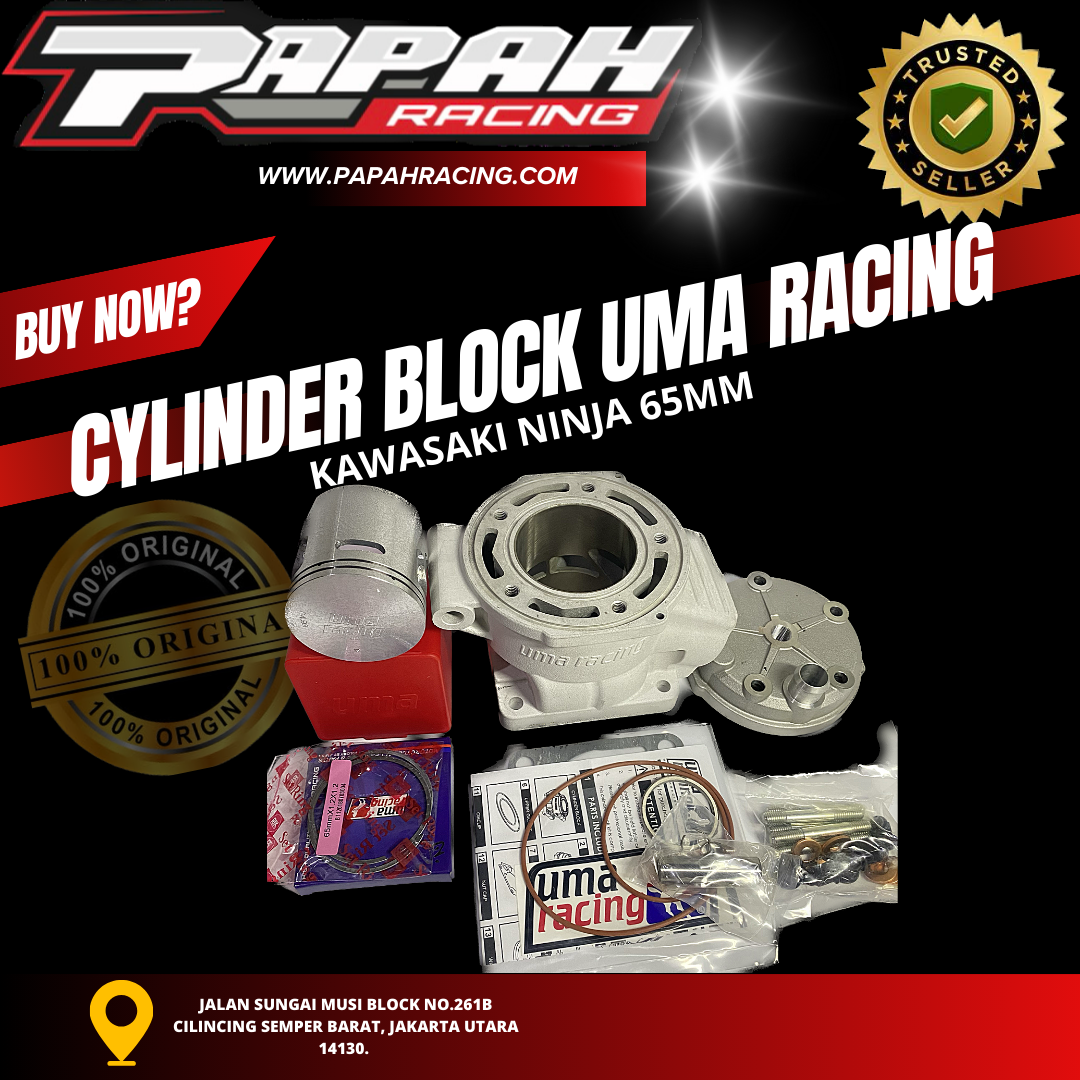 CYLINDER BLOCK BLOK UMA KAWASAKI NINJA 65MM UMA RACING
